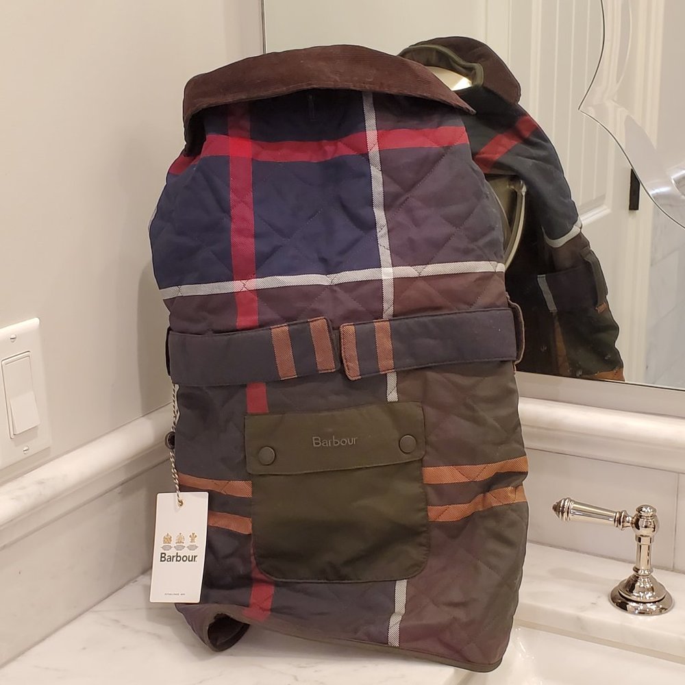 Barbour Tartan Dog Coat